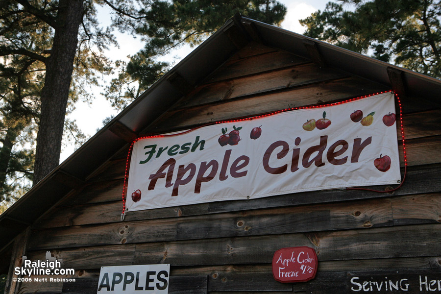 The NC State Fair Apple Cider booth...it seems prices went up this year.