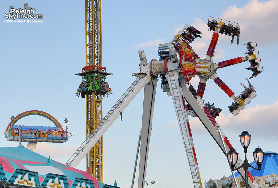 Rides galor at the 2006 NC State Fair.