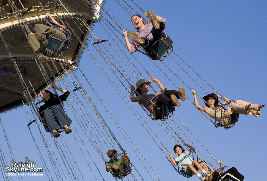 Swings are fun.