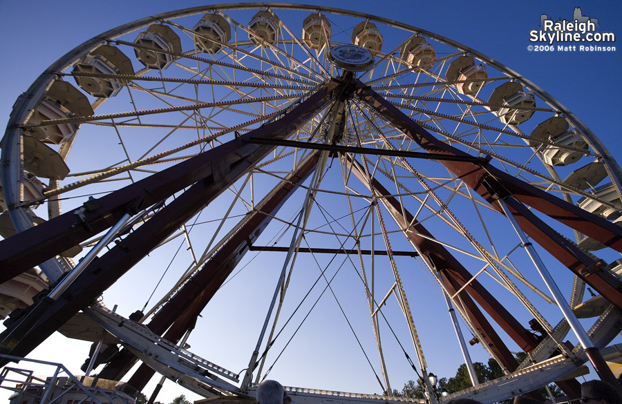 The big ferris wheel from below.