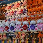 Crowds of stuffed animals at the North Carolina State Fair.