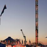 Sunset at the North Carolina State Fair.