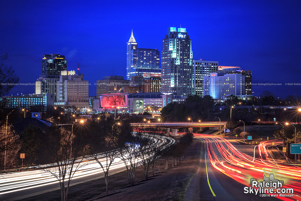 Downtown Raleigh Skyline as of 2014