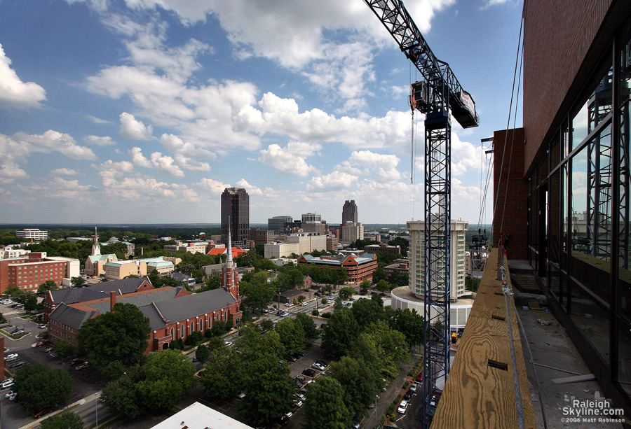 Downtown from the east side of the Quorum Center.