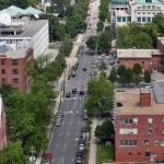 Jones Street stretches across downtown Raleigh.