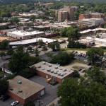 Glenwood South district of Raleigh from the top floor of the Quorum Center.