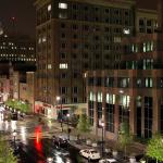 Rainy night above Fayetteville Street.