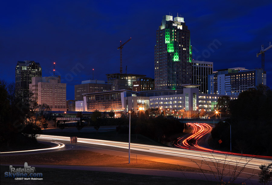 Downtown Raleigh from Western