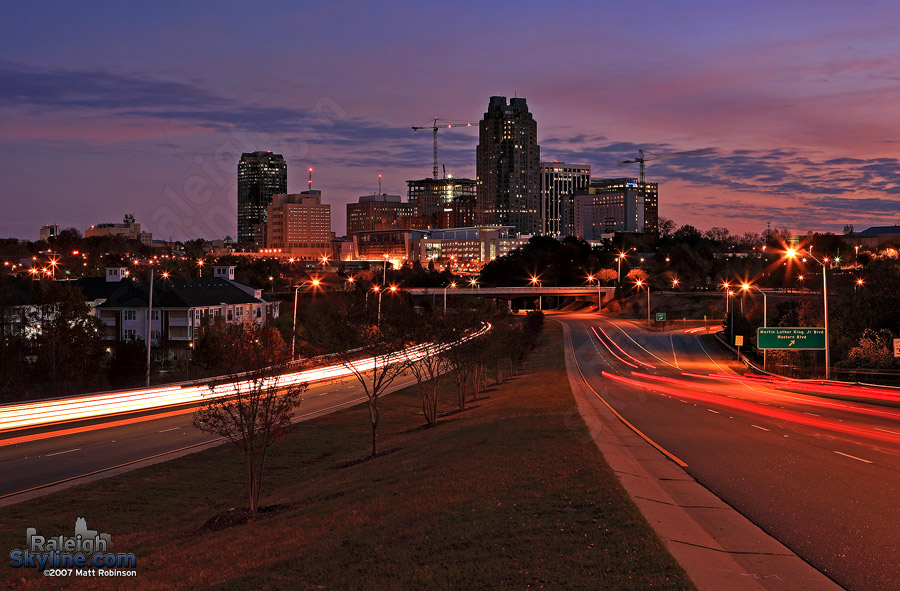 Early Morning light on downtown Raleigh