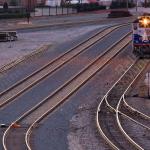 Amtrak makes an early morning stop