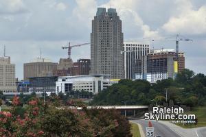 Crane for RBC Plaza raised