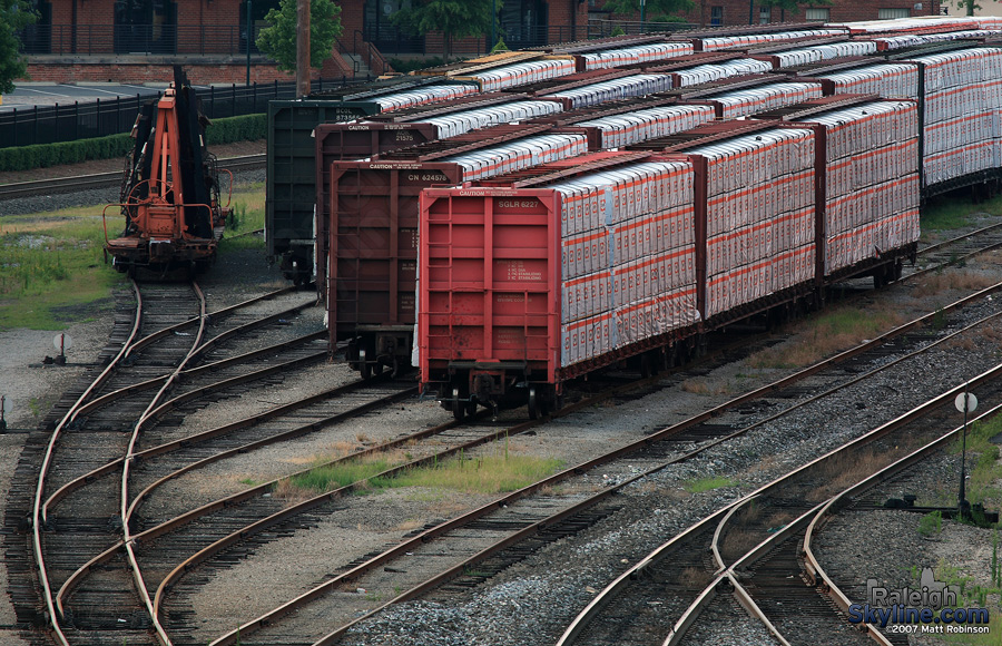 Freight waiting to be delivered. 