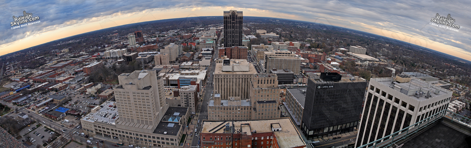 Downtown Panorama from Two Hannover Square looking north