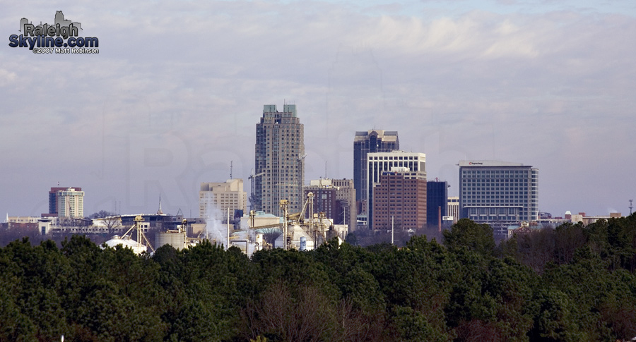 Downtown from Raleigh View Road.