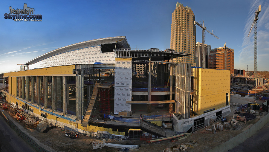 Progress on the Convention Center.