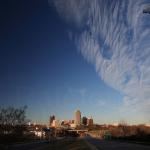 Downtown Raleigh towards the end of the day.