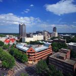 Downtown Raleigh from the 19th floor of the Clarion Hotel.