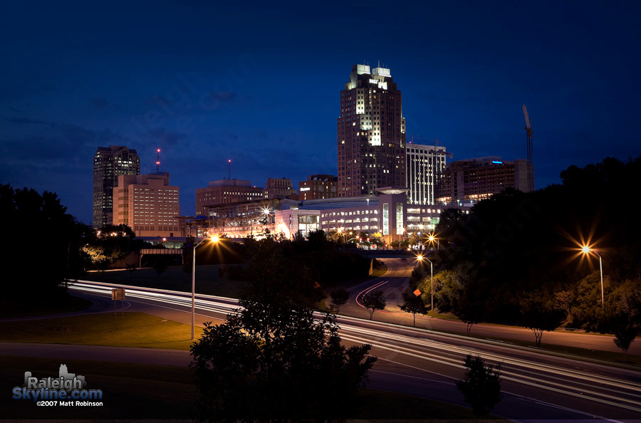 Magic hour from Western Boulevard.