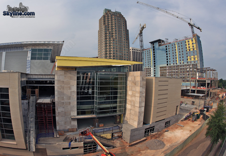 Progress on the Convention center.