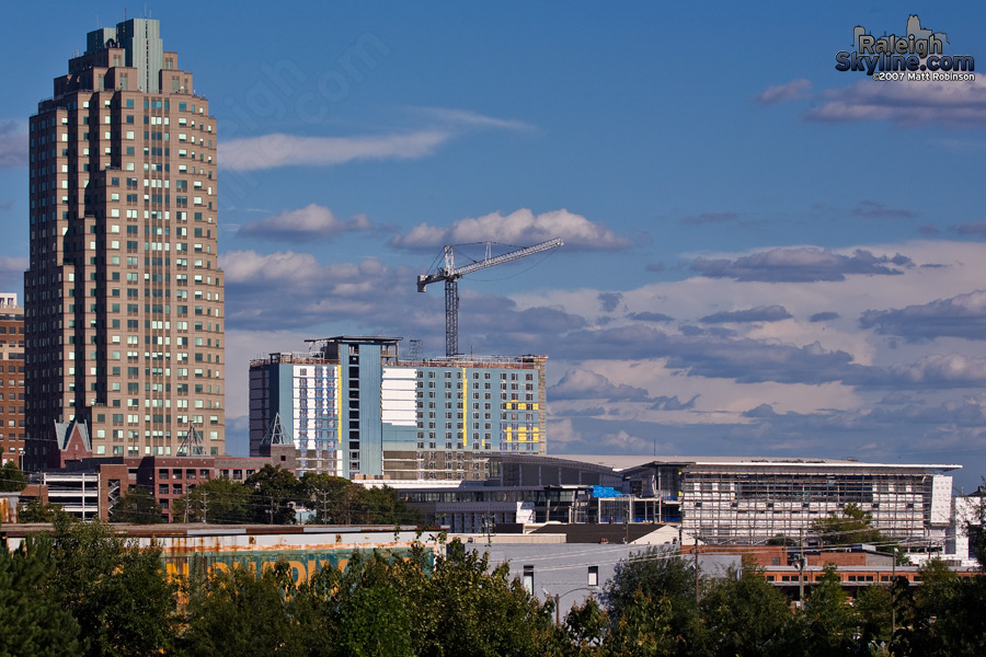 Marriott and Convention center.