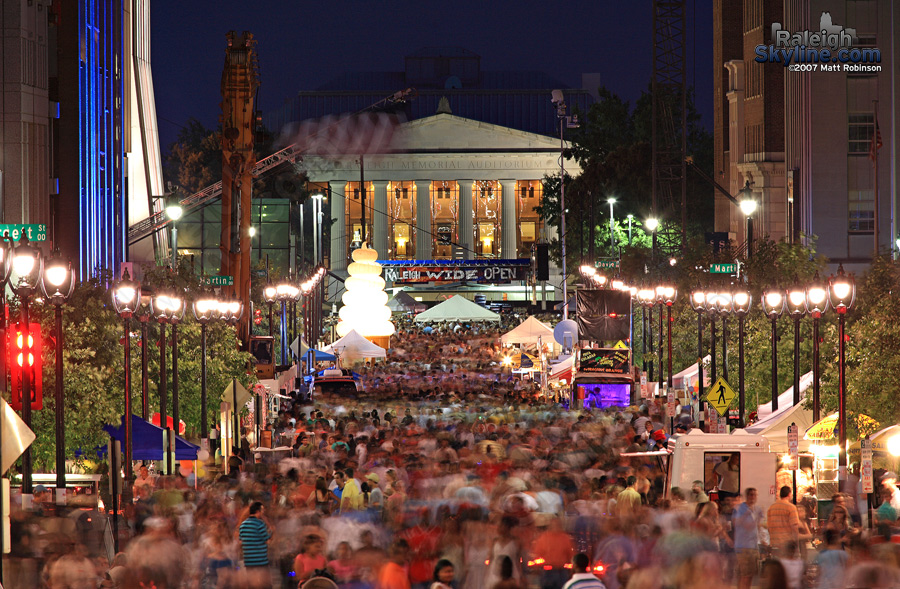 Fayetteville Street looked good.