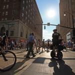 Biking, walking... Segwaying.