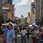 Looking toward the capitol.