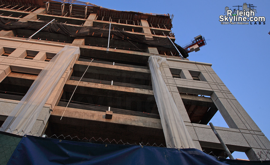 Nothing to get excited about, but here is a first glimpse at the base exterior of RBC Plaza