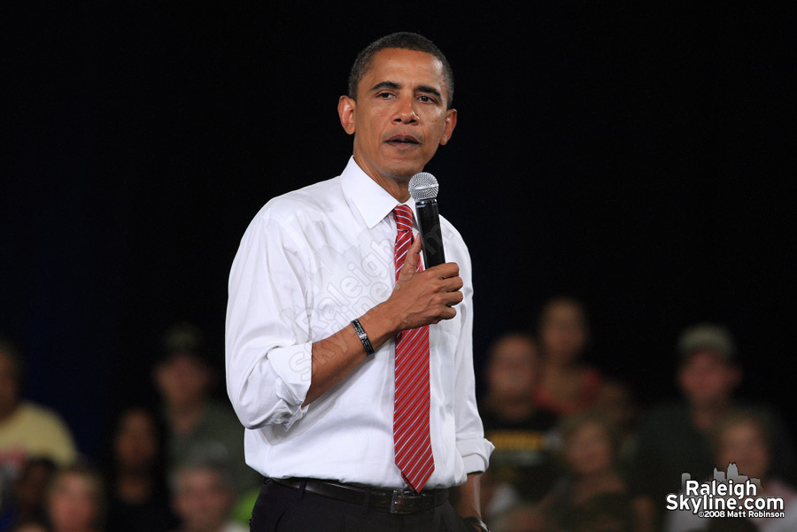 Barack Obama in Raleigh, NC