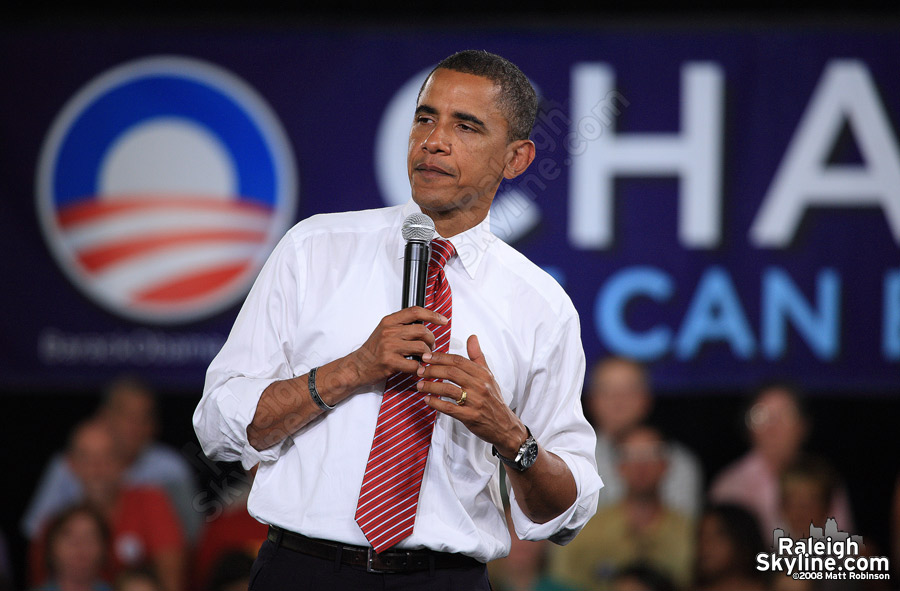 Barack Obama in Raleigh, NC