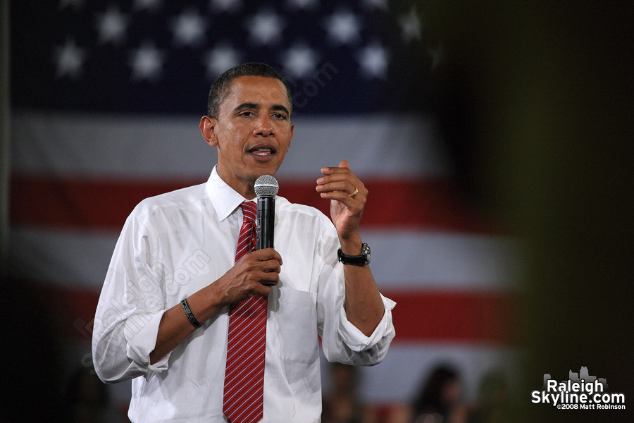 Barack Obama in Raleigh, NC