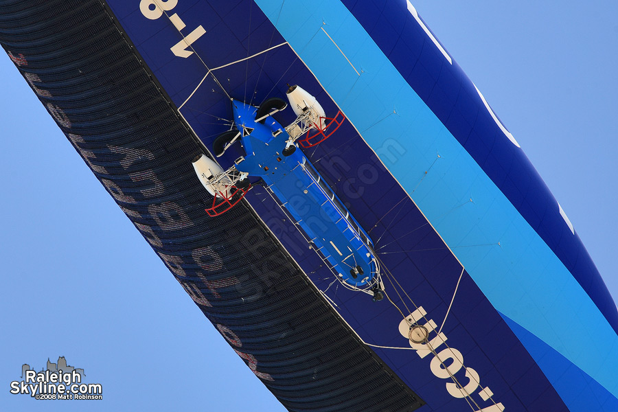 The pod at the base of the Blimp.