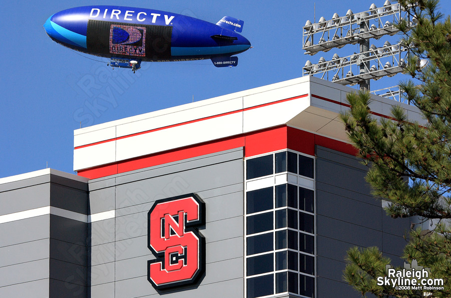 It wasn't easy to juxtapose the blimp with anything Raleigh related- the Block S will do.