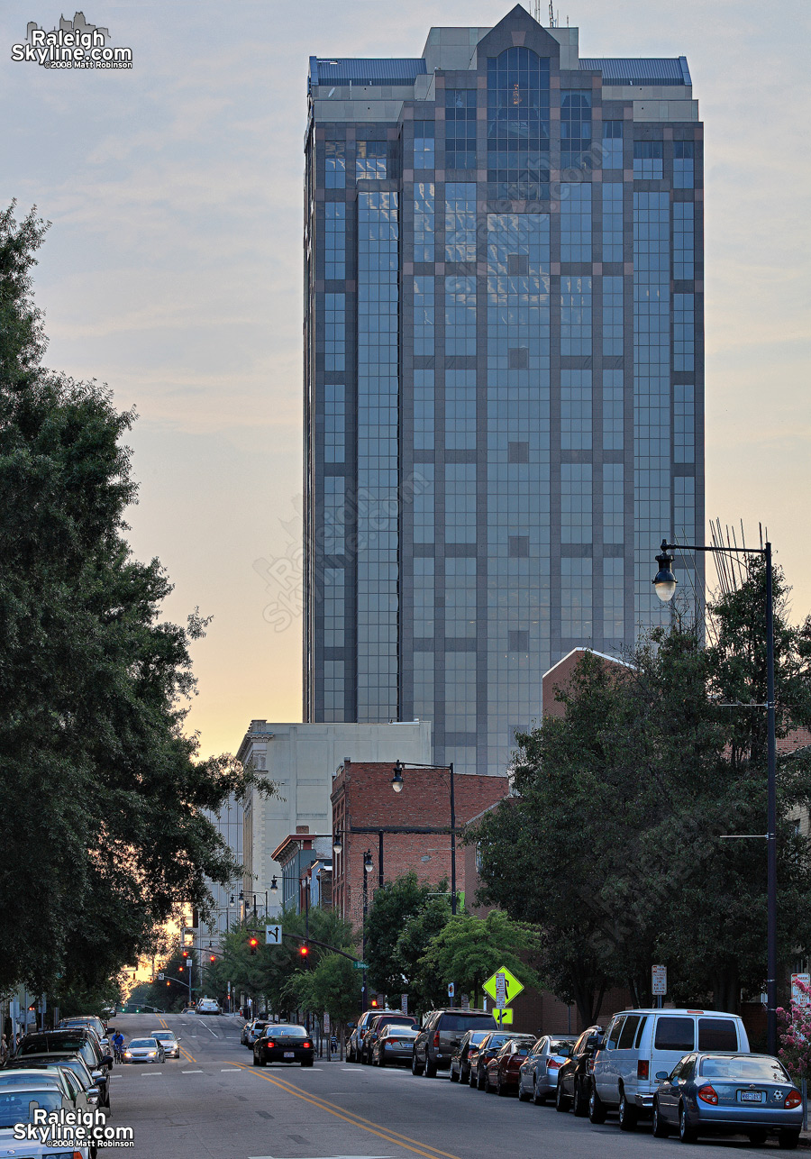 Looking down Hargett Street