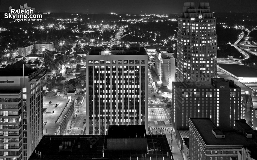 Southern end of Downtown from the roof of RBC Plaza.