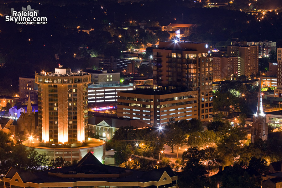 Clarion and Quorum at night.