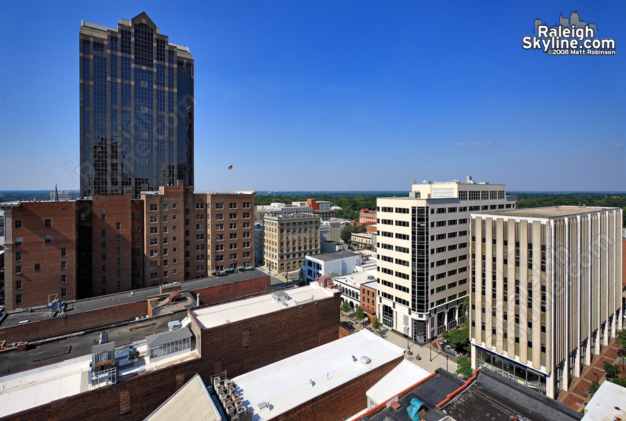 Wachovia and buildings along Fayetteville Street