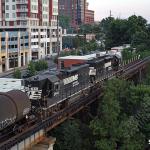 Norfolk Southern locomotives on their way to Fuquay-Varina