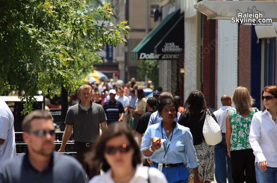 Typical workday scene on F street