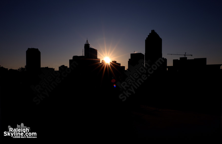 Sunrise marks another day in Raleigh