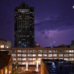 Lightning next to Wachovia Capitol Center