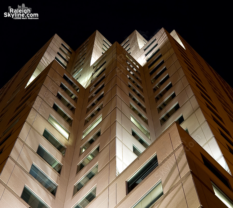 Looking up on original lighting of BB&amp;T in early 2005.