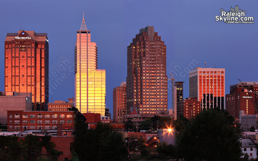 Quick gathering of downtown skyscrapers.