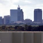 Downtown Raleigh from Duke Health complex.