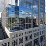 RBC Plaza reflects eastern Raleigh.