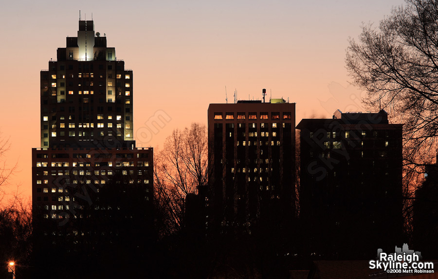 Raleigh Skyline from Rock Quarry Road, ITB