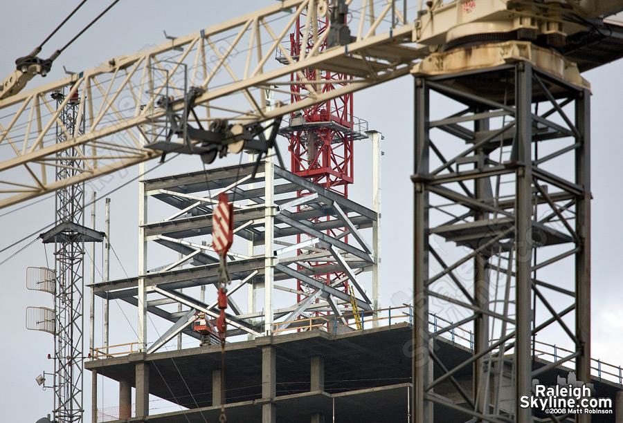 Steel trusses invade Raleigh.