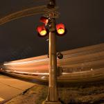 Train crosses Hargett Street