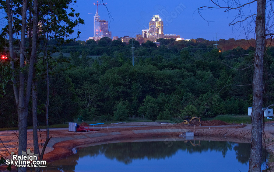 From the site of NCSU's new golf course, under construction