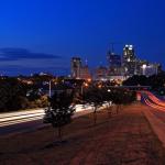 Downtown Raleigh, North Carolina at night